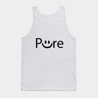 Pure smile artistic typography design Tank Top